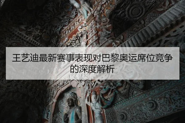 王艺迪最新赛事表现对巴黎奥运席位竞争的深度解析